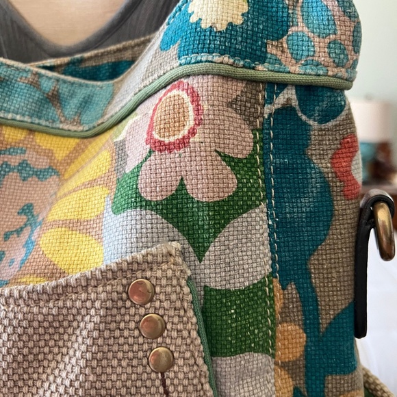 Fossil Canvas Multi-Pattern Shoulder Bag Medium - Picture 6 of 10